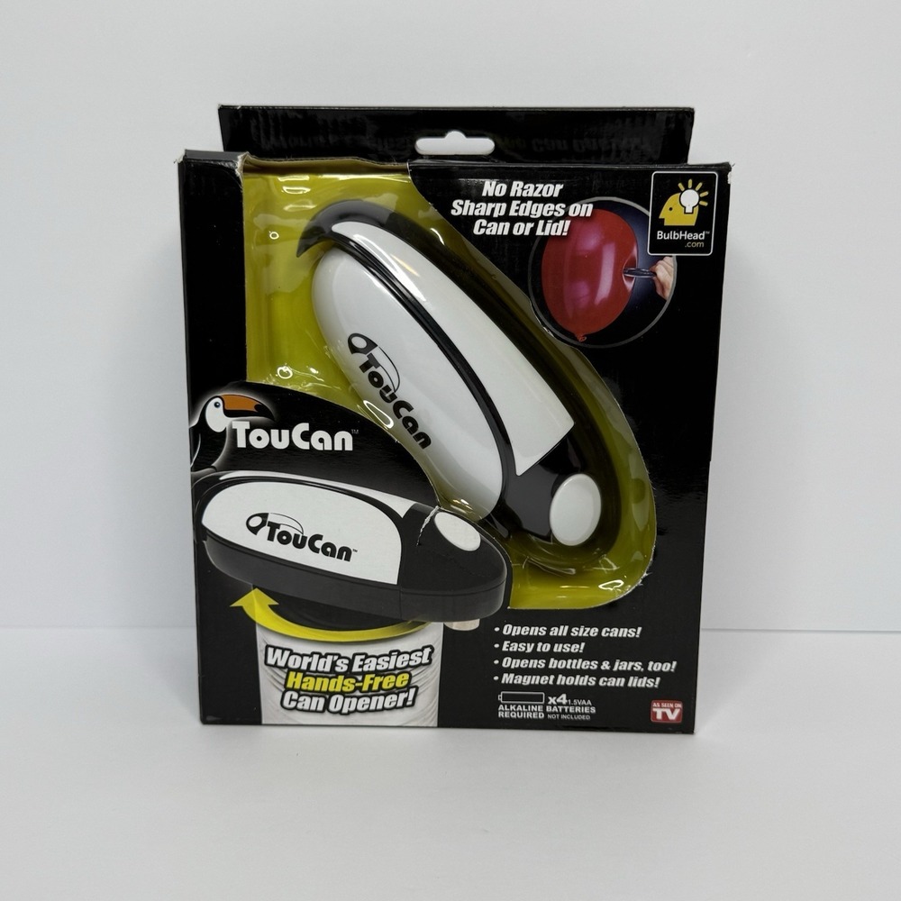TouCan Worlds Easiest Hands-Free Can Opener As Seen On TV Brand New Sealed